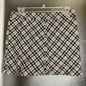 Houndstooth Mini Skirt